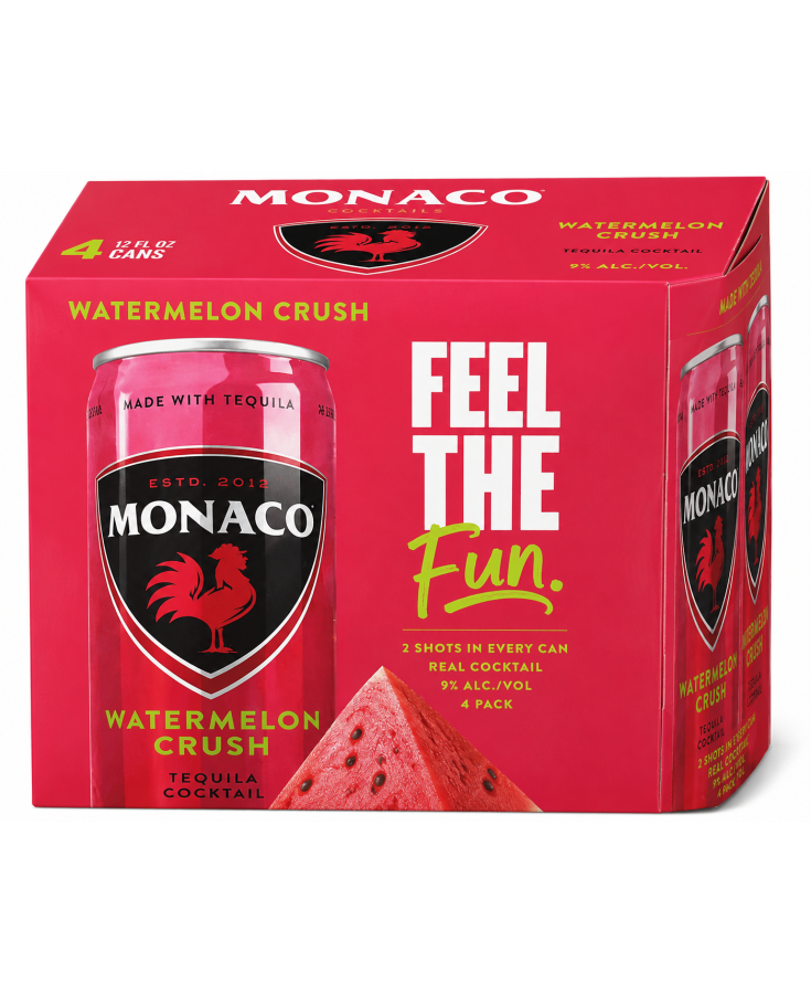 MONACO WATERMELON CRUSH - 12OZ - 4-PACK