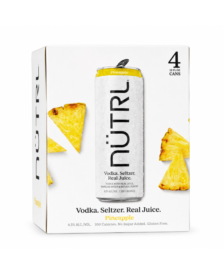 NUTRL PINEAPPLE - 12OZ - 4-PACK