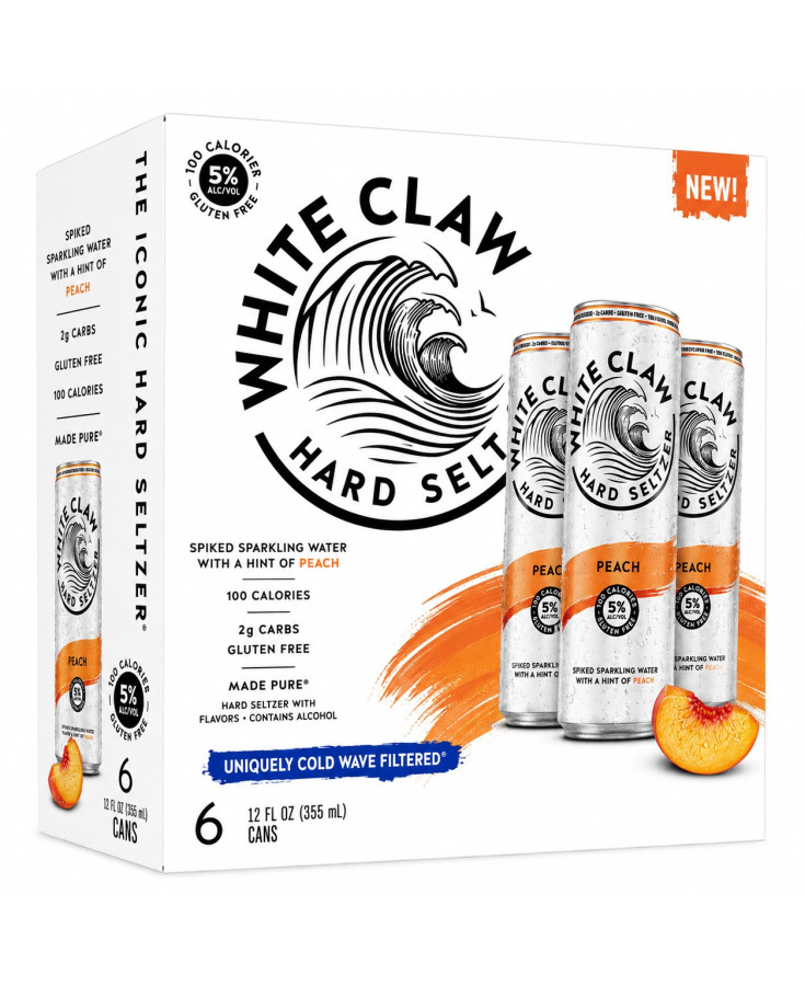 WHITE CLAW PEACH CAN - 12OZ - 6-PACK