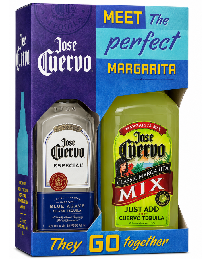 JOSE CUERVO SILVER GIFT SET - 750ML - SINGLE