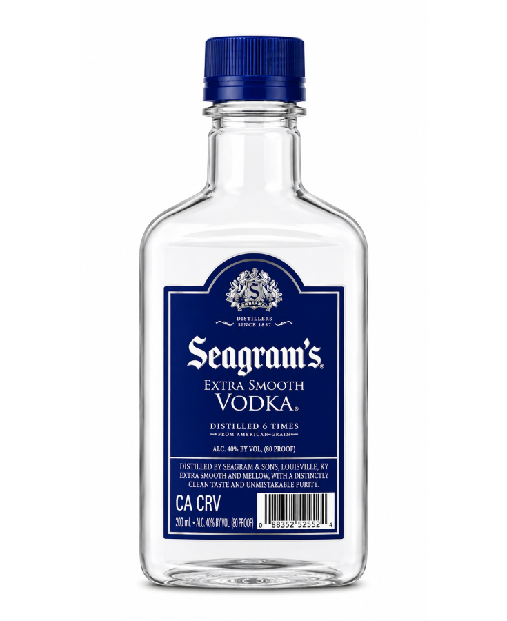 SEAGRAMS Vodka 80 PF - 200ML - SINGLE