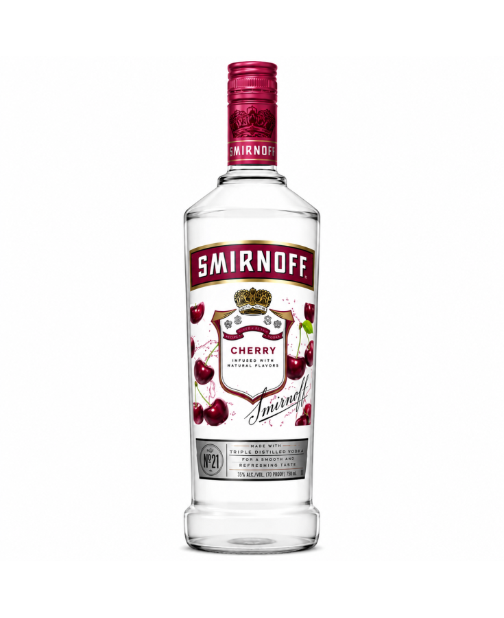 SMIRNOFF CHERRY Vodka - 750ML - SINGLE