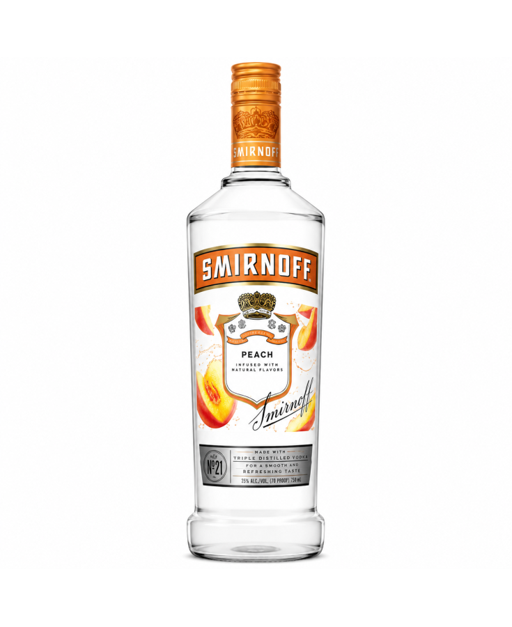 SMIRNOFF PEACH Vodka - 750ML - SINGLE