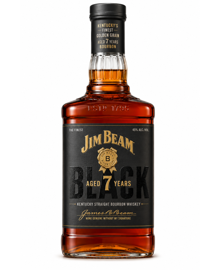 JIM BEAM BLACK 7 YRS - 750ML - SINGLE